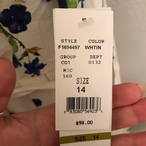 NWT Leslie Fay Dress Size 14 - Picture 2 of 2